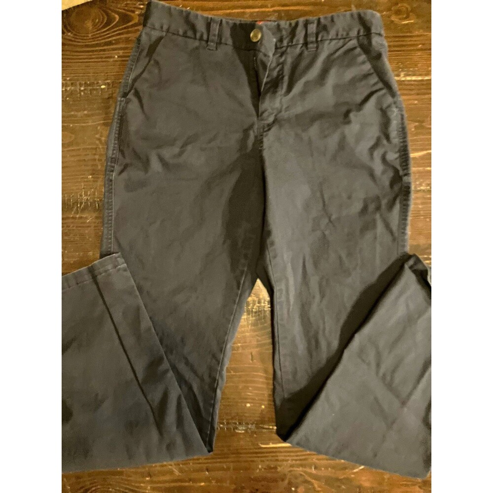 Merona Women's Navy Stretch Solid Cotton Spandex Pants Regular Size 8